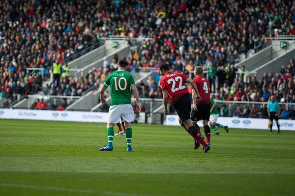 September 2018 Match Cork Ierland Robbie Kean John Shea Tijdens — Stockfoto