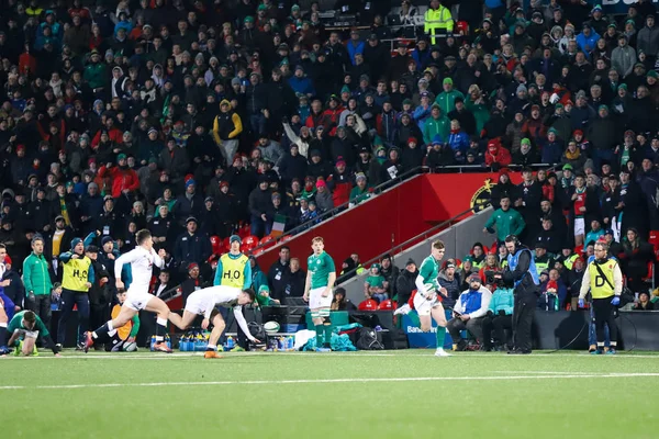 Lutego 2019 Cork Irlandia Pod Sześciu Narodów Mecz Między Irlandii — Zdjęcie stockowe