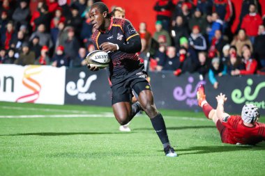 15th Şubat 2019, Cork, İrlanda: Yaw Penxe Munster Rugby İrlanda bağımsız Park Isuzu güney Kings maçında karşı. 