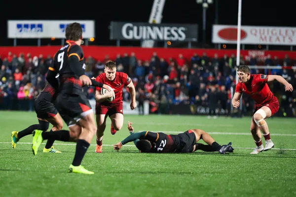 Fevereiro 2019 Cork Irlanda Ação Jogo Munster Rugby Isuzu Southern — Fotografia de Stock