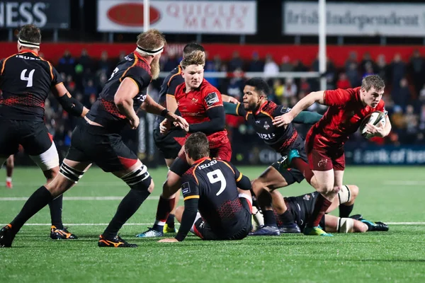 Lutego 2019 Cork Irlandia Akcja Munster Rugby Porównaniu Isuzu Południowej — Zdjęcie stockowe