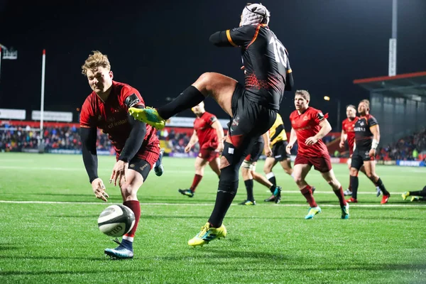 Lutego 2019 Cork Irlandia Akcja Munster Rugby Porównaniu Isuzu Południowej — Zdjęcie stockowe