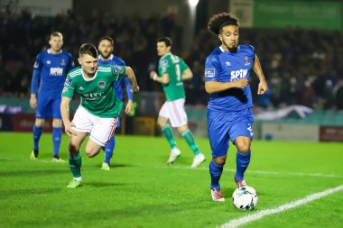 22nd Şubat 2019, Cork, İrlanda - Bastien Hery Cork City Fc vs Waterford Fc Turnerlar Cross adlı İrlanda Lig Premier Ligi için maç sırasında.