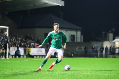 22nd Şubat 2019, Cork, İrlanda - Kevin O Connor Cork City Fc vs Waterford Fc Turnerlar Cross adlı İrlanda Lig Premier Ligi için maç sırasında.
