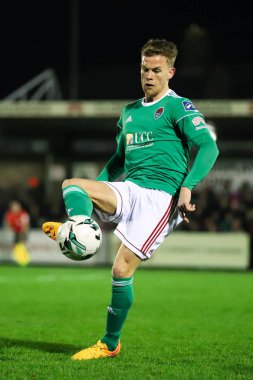 22nd Şubat 2019, Cork, İrlanda - Kevin O Connor Cork City Fc vs Waterford Fc Turnerlar Cross adlı İrlanda Lig Premier Ligi için maç sırasında.