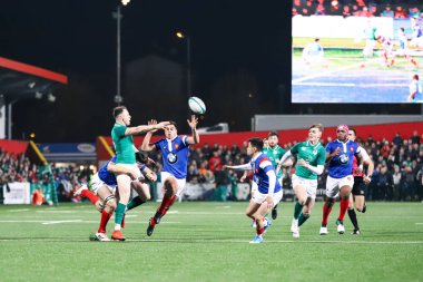 Askeri yürüyüş 8th, 2019, Cork, İrlanda: Sean Fransızca İrlanda ve Fransa İrlanda bağımsız Park arasında 20 Six Nations altında maçında.