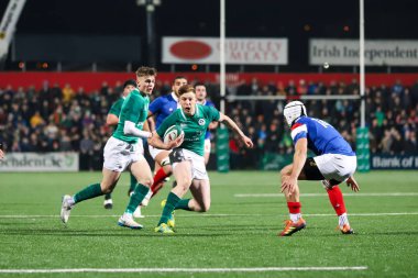 Askeri yürüyüş 8th, 2019, Cork, İrlanda: Ben Healy, İrlanda ve Fransa İrlanda bağımsız Park arasında 20 Six Nations altında maç.