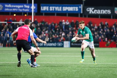 Askeri yürüyüş 8th, 2019, Cork, İrlanda: Ben Healy, İrlanda ve Fransa İrlanda bağımsız Park arasında 20 Six Nations altında maç.