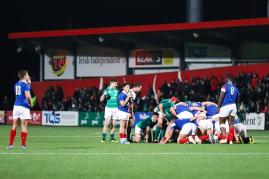 8 Mart 2019, Cork, İrlanda: İrlanda ve Fransa İrlanda bağımsız park 20 Six Nations altında maç.