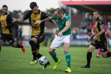  11 Temmuz 2019 Cork, İrlanda - Karl Sheppard Cork City Fc - Fc Progres Niederkorn Avrupa Ligi Maçında