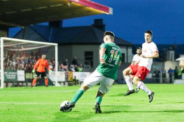 2 Ağustos 2019 Cork, İrlanda - Ronan Hurley İrlanda Ligi Premier Division maçında Cork City Fc - St Patrick's Athletic Fc arasında