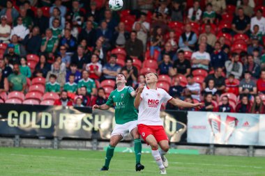 2 Ağustos 2019 Cork, İrlanda - Joel Coustrain İrlanda Ligi Premier Division maçında Cork City Fc - St Patrick's Athletic Fc arasında