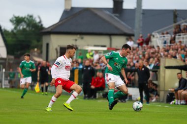 2 Ağustos 2019 Cork, İrlanda - Joel Coustrain İrlanda Ligi Premier Division maçında Cork City Fc - St Patrick's Athletic Fc arasında