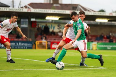2 Ağustos 2019 Cork, İrlanda - Joel Coustrain İrlanda Ligi Premier Division maçında Cork City Fc - St Patrick's Athletic Fc arasında