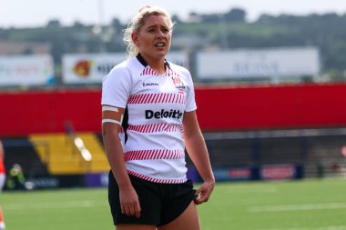 17 Ağustos 2019 Cork, İrlanda - Munster Women Rugby (38) - Ulster Women Rugby (12) maçı İrlanda Bağımsız Parkı'nda.