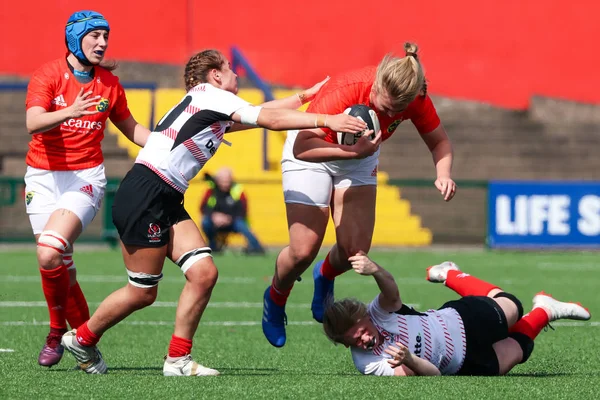 Sierpnia 2019 Cork Irlandia Akcja Munster Kobiet Rugby Ulster Kobiet — Zdjęcie stockowe