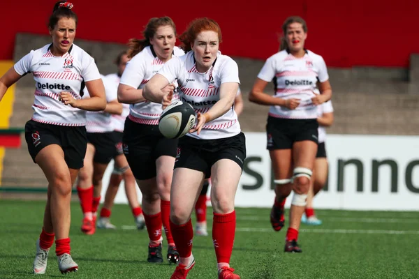 Sierpnia 2019 Cork Irlandia Akcja Munster Kobiet Rugby Ulster Kobiet — Zdjęcie stockowe