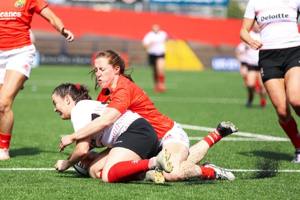 August 17Th 2019 Cork Ireland Action Munster Women Rugby Ulster — Stock Photo, Image