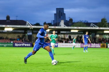 2 Eylül 2019 Cork, İrlanda - Maxim Kouogun İrlanda Premier Division Ligi maçında: Cork City Fc vs Waterford Fc