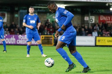 2 Eylül 2019 Cork, İrlanda - Maxim Kouogun İrlanda Premier Division Ligi maçında: Cork City Fc vs Waterford Fc