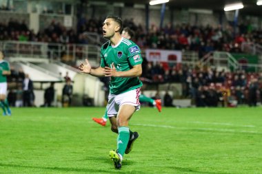 2 Eylül 2019 Cork, İrlanda - İrlanda Premier Ligi maçında Eoghan Stokes: Cork City Fc vs Waterford Fc