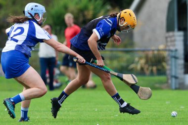 15 Eylül 2019, Cork, İrlanda - Se Systems Cork Camogie Senior Championship: Sarsfields (1-13) vs Milford (1-07)