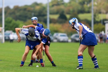 15 Eylül 2019, Cork, İrlanda - Se Systems Cork Camogie Senior Championship: Sarsfields (1-13) vs Milford (1-07)