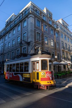 6 Ekim 2019, Lizbon, Portekiz - Lizbon tramvayı, Portekiz 'in başkentine hizmet veren tramvay sistemidir..