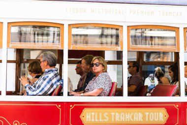 6 Ekim 2019, Lizbon, Portekiz - Lizbon tramvayı, Portekiz 'in başkentine hizmet veren tramvay sistemidir..