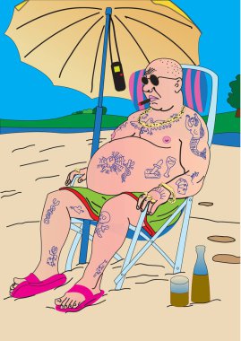 Yaz dinlenme Nehri üzerinde.