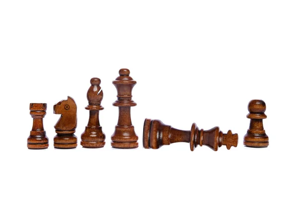 Chess game on white background