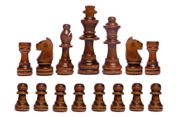 Chess Game White Background — Stock Photo, Image