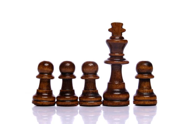 Chess Game White Background — Stock Photo, Image