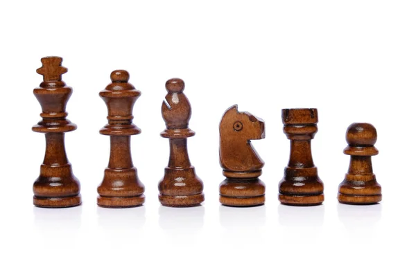 Chess Game White Background — Stock Photo, Image