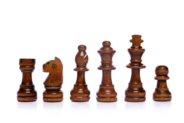 Chess Game White Background — Stock Photo, Image