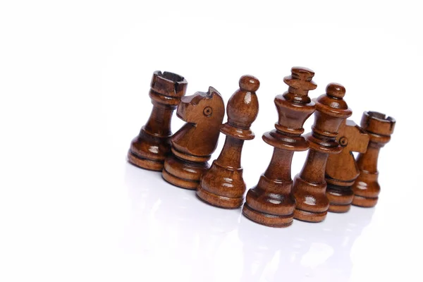 Chess Game White Background — Stock Photo, Image