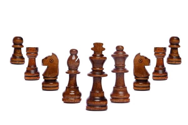 Chess Game White Background — Stock Photo, Image