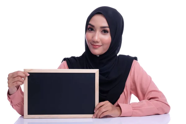 Education Learning Pretty Muslim Woman — Stock Photo, Image