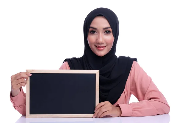 Education Learning Pretty Muslim Woman — Stock Photo, Image