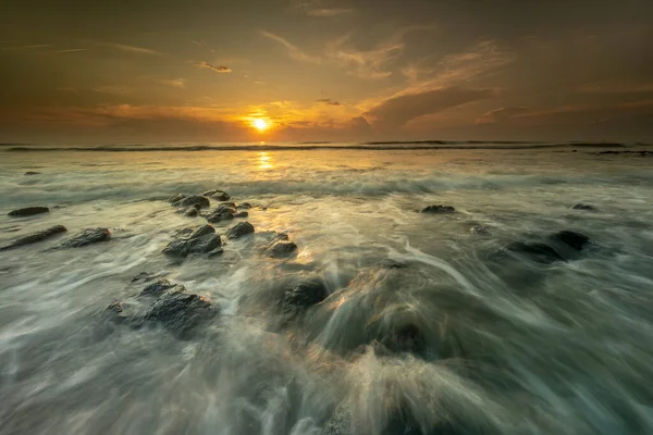 Hermosa Escena Del Amanecer Playa —  Fotos de Stock