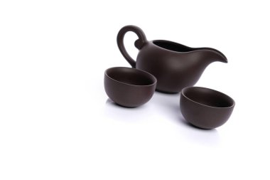 Çin ya da Japon çaydanlığı seti. Asya geleneksel kültürü