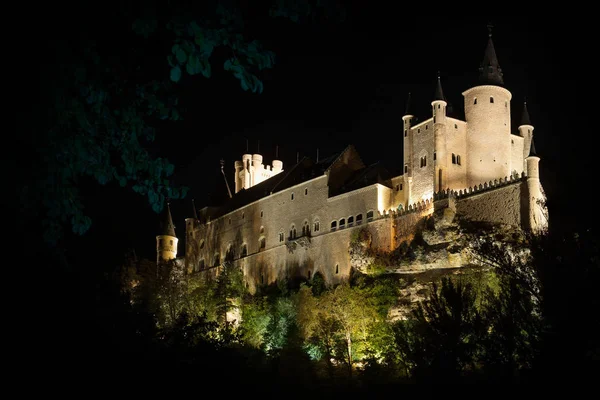 Armáda Hrad Města Segovia Foregroun — Stock fotografie