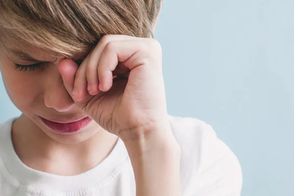 Jongen Huilen Emotie Concept — Stockfoto