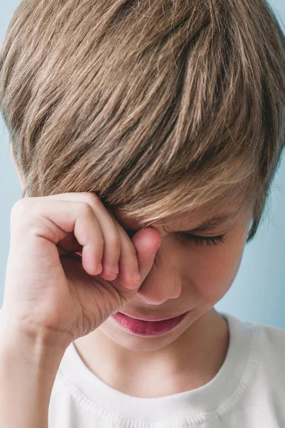 Boy Crying Emotion Portrait — Stock Photo, Image