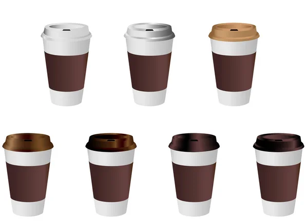 Heiße Kaffeetasse Zum Mitnehmen Kann Jede Art Von Heißgetränk Wie — Stockvektor