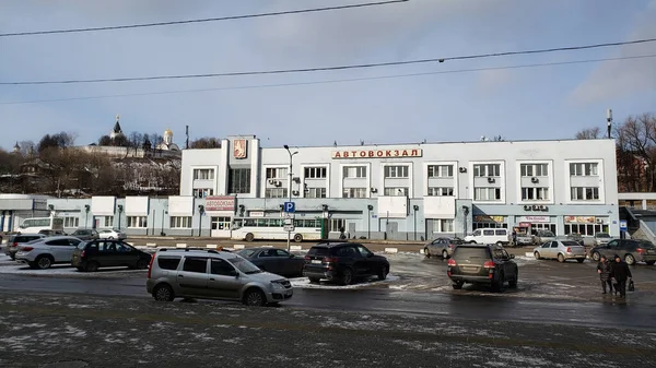 Vladimir Rusya Tren Istasyonunun Önünde Veya Vladimir Yolcu Stasyonu — Stok fotoğraf
