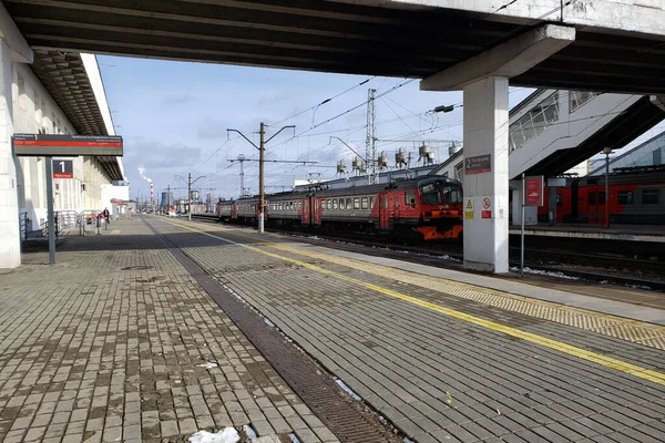 Vladimir Russie 1Er Mars 2020 Gare Ferroviaire Gare Vladimir Passager — Photo