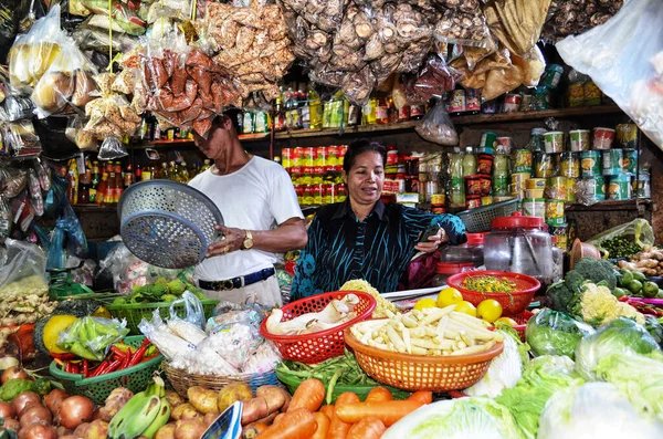 Phnom Penh Kambodja Grönsaker Handlar Lokala Marknadsnamn Toul Tum Poung — Stockfoto