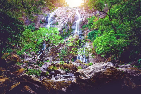 background Wallpaper nature Waterfall. Khlong lan Waterfall Thailand