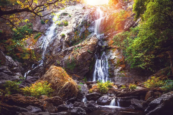 background Wallpaper nature Waterfall. Khlong lan Waterfall Thailand